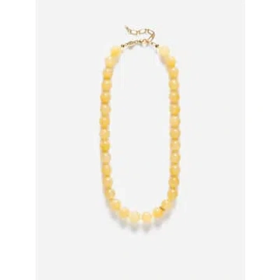 Anni Lu Ball Necklace In Yellow