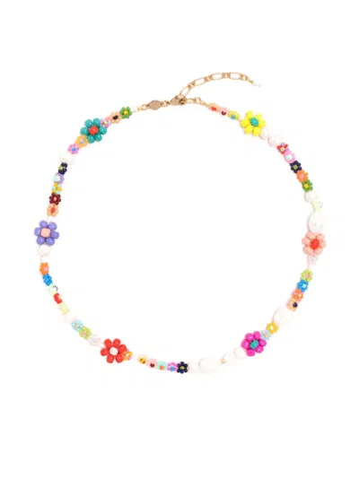 Anni Lu Mexi Flower Beaded Necklace In Mehrfarbig