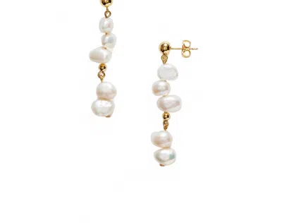 Anni Lu Women's Pearly Drop Earrings In Gold