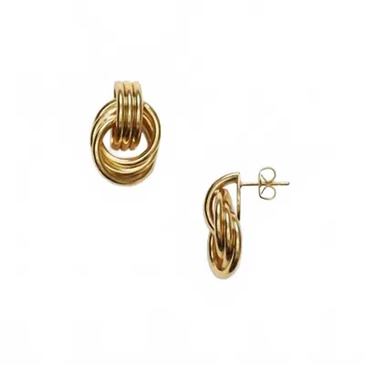 Anni Lu Women's Triplet Earrings In Gold