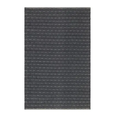 Annie Selke Optic Diamond Navy/ivory Handwoven Cotton Rug - Runner-2.5x8 In Multi