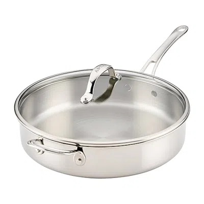 Anolon Everlast Tri-ply 5 Qt Saute Pan In Silver