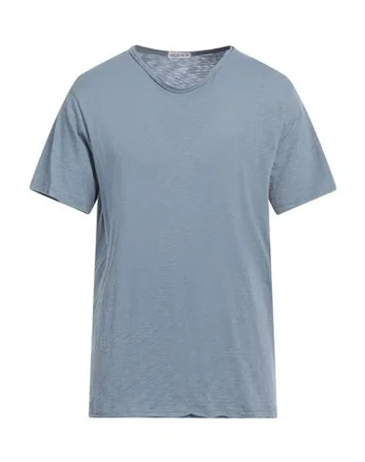 Anonym Apparel Man T-shirt Pastel Blue Size Xxl Pima Cotton In Gray