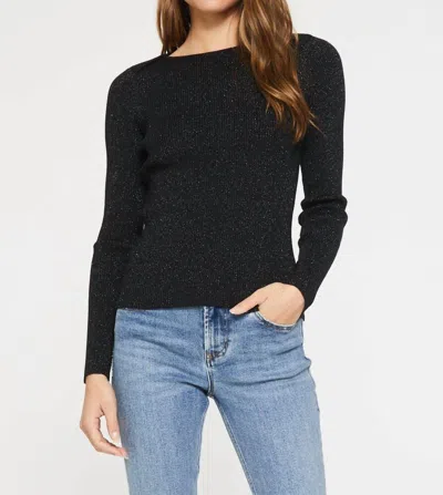 Another Love Sulema Lurex Sweater In Black