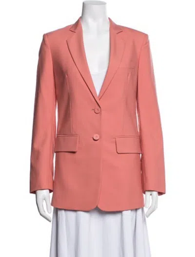 Pre-owned Another Tomorrow Virgin Wool Blazer W/ Tags In Pink