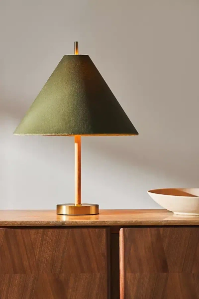 Anthropologie Lulu Lamp Shade In Green