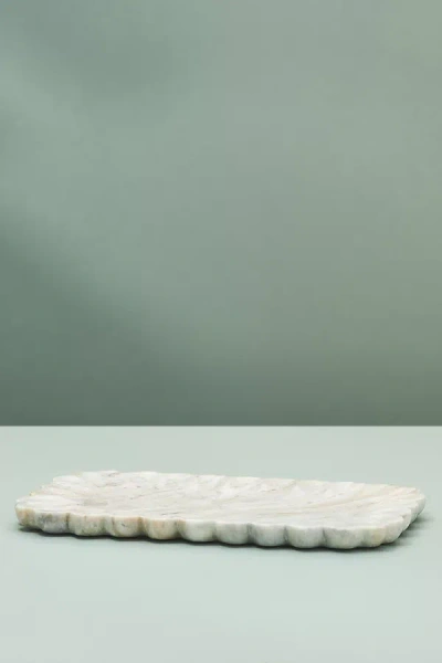 Anthropologie Scalloped Tray In White