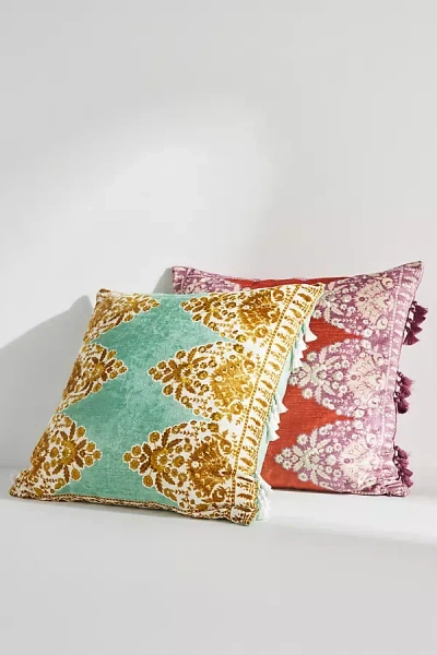 Anthropologie Tiya Tassel Pillow In Multi