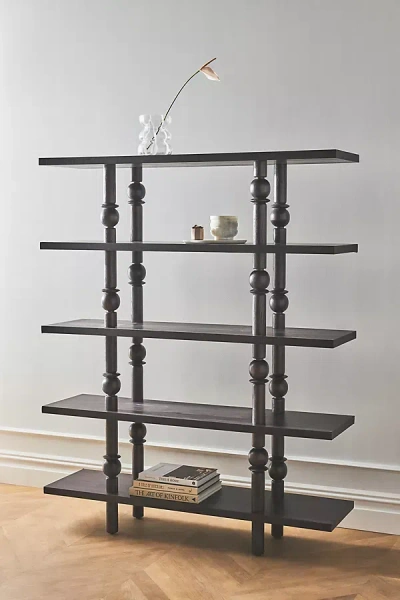 Anthropologie Turner Five-tiered Bookcase In Black