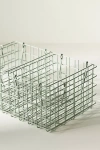 Anthropologie Wire Basket Crates, Set Of 3 In Gray