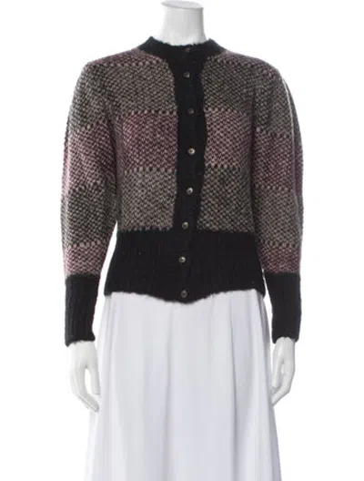 Pre-owned Antik Batik Wool Patterned Sweater In Black