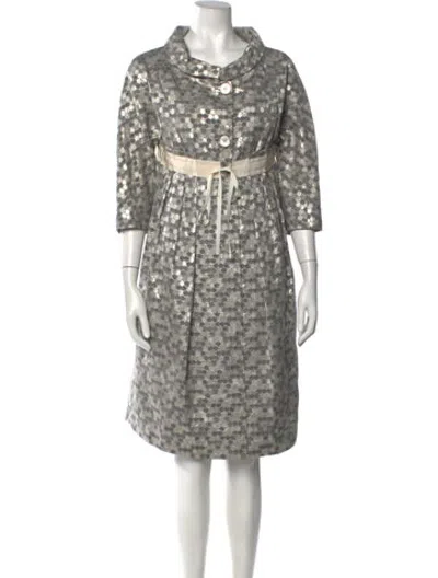 Pre-owned Antonio Marras Patterned Midi Length Dress In Grey