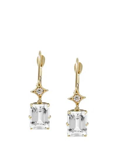 Anzie Aurora Topaz Drop Earrings In Gold