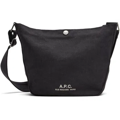 A.p.c. Black Journal Small Satchel In Lzz Black