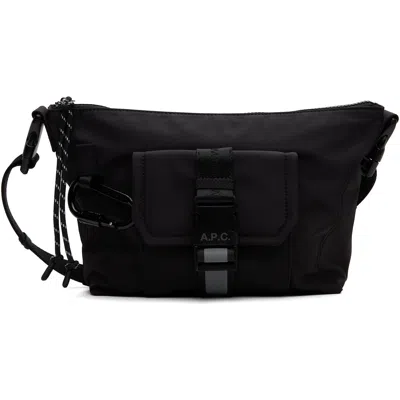A.p.c. Black Trek Satchel In Lzz Black