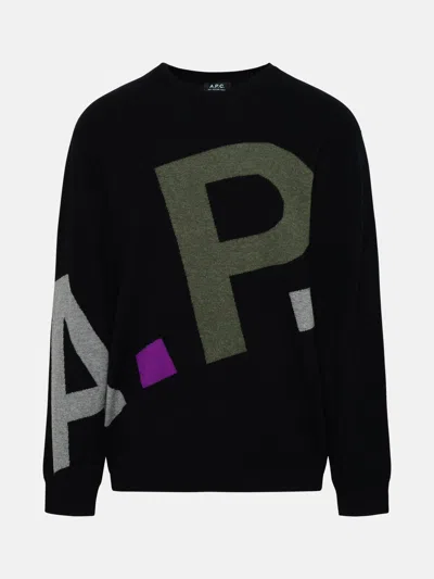 A.p.c. Black Virgin Wool Sweater