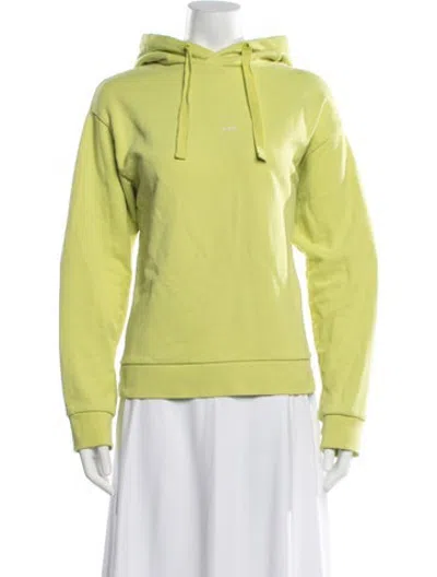 Pre-owned A.p.c. Crew Neck Long Sleeve Hoodie In Green