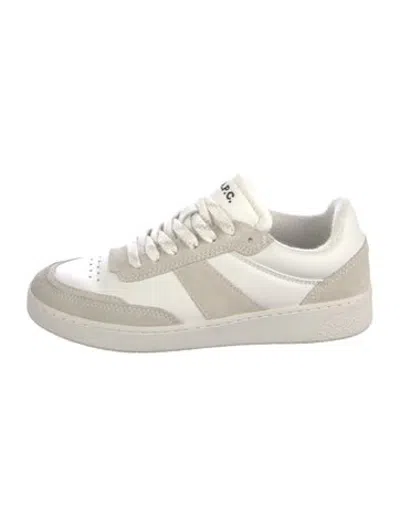 Pre-owned A.p.c. Leather Athletic Sneakers In White