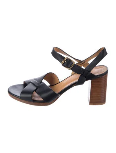 Pre-owned A.p.c. Leather Sandals In Blue