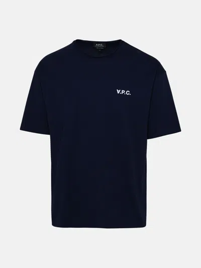 A.p.c. Navy Cotton Cashmere T-shirt
