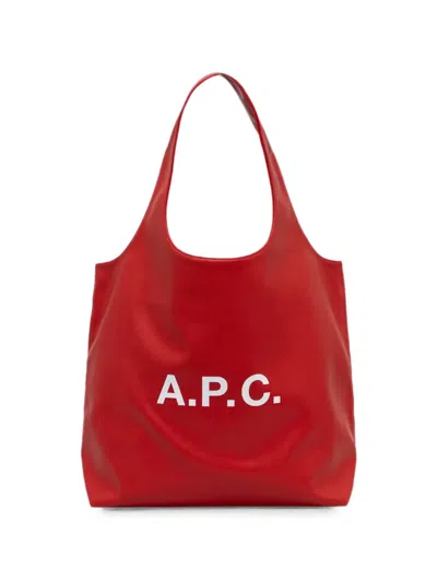A.p.c. Ninon Tote Bag In Red