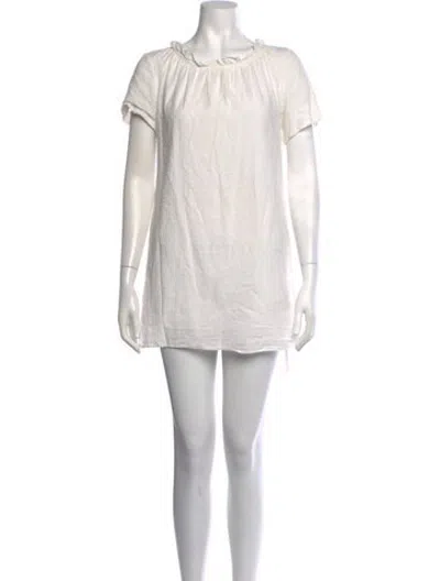 Pre-owned A.p.c. Printed Mini Dress In Neutrals