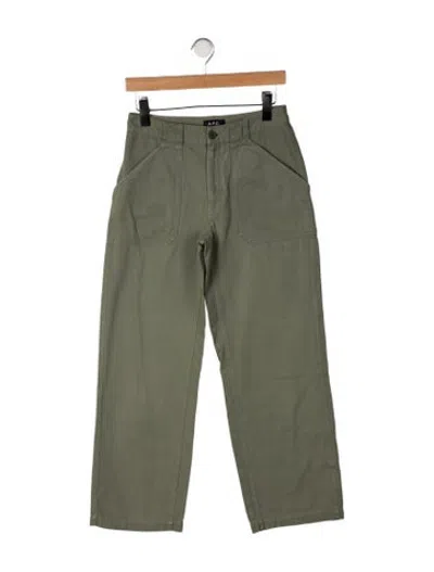 Pre-owned A.p.c. Straight Leg Pants In Green