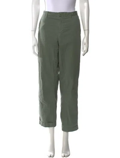 Pre-owned A.p.c. Straight Leg Pants In Green