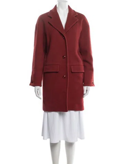 Pre-owned A.p.c. Virgin Wool Coat In Red