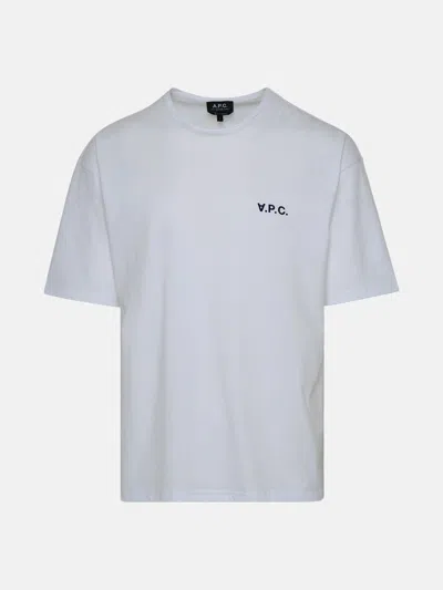 A.p.c. White Cotton Cashmere T-shirt