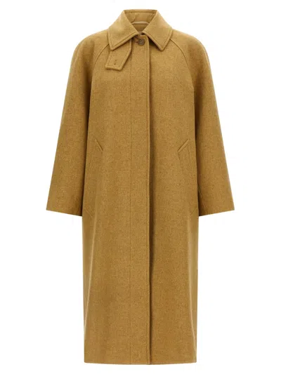 A.p.c. Wool Coat In Beige