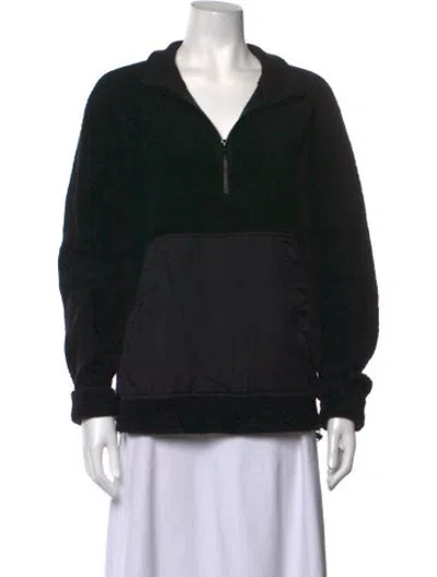 Pre-owned A.p.c. Wool Long Sleeve Sweatshirt In Black
