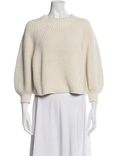 Pre-owned Apiece Apart Crew Neck Sweater In Neutrals