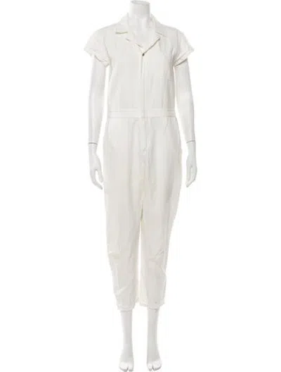 Pre-owned Apiece Apart Linen Jumpsuit In Neutrals