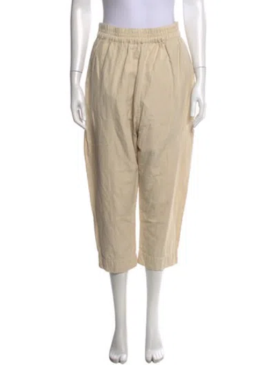 Pre-owned Apiece Apart Linen Wide Leg Pants In Neutrals