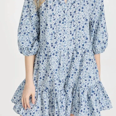 Apiece Apart Mini Mitte Dress In Blue