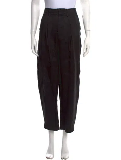 Pre-owned Apiece Apart Wide Leg Pants In Black