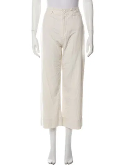 Pre-owned Apiece Apart Wide Leg Pants In Neutrals