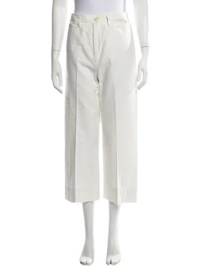 Pre-owned Apiece Apart Wide Leg Pants In White