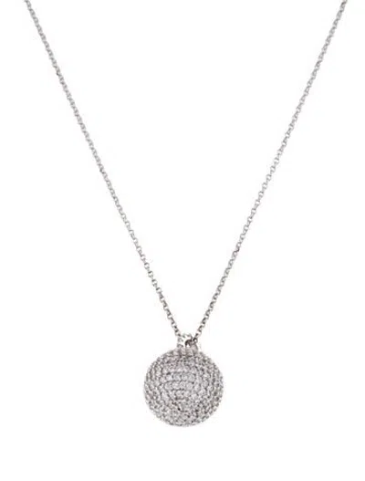 Pre-owned Apm Monaco Crystal Ball Pendant Necklace, 26" In Multicolor