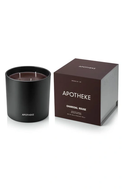 Apotheke Charcoal Rouge Three-wick Scented Candle In Black