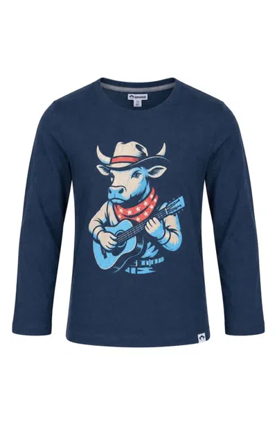Appaman Kids' Graphic Long Sleeve T-shirt In Blue