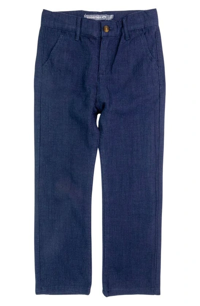 Appaman Kids' Linen Beach Pants In Dark Navy