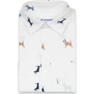 Appaman Kids' Standard Button Down Shirt In White