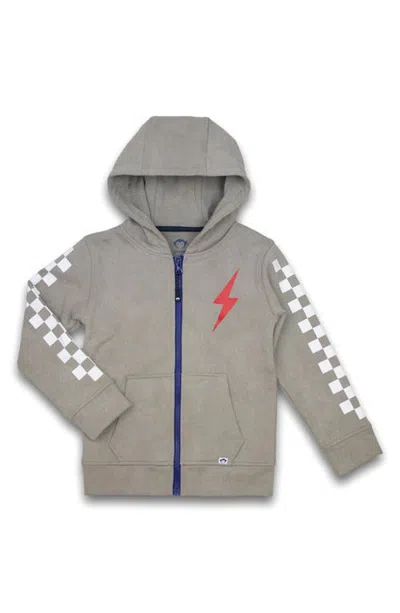 Appaman Kids' Strivers Full Zip Hoodie In Gray