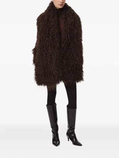 Apparis Dame Faux-fur Scarf In Brown
