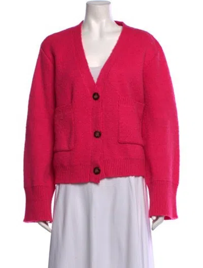 Pre-owned Apparis V-neck Sweater In Pink
