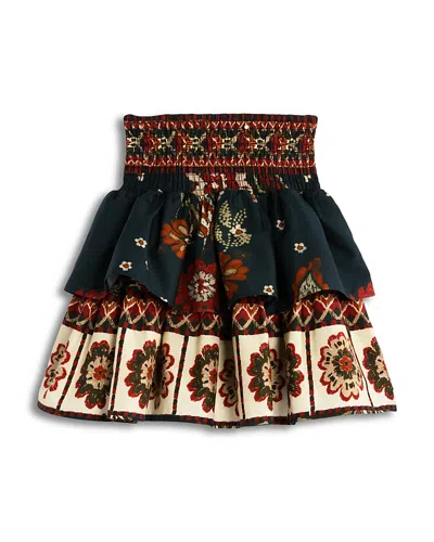 Aqua Girls' Smocked Waist Skirt, Big Kid - Exclusive In Multi