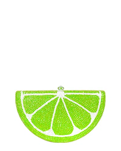Aquaswiss Aqs Lime Crystal Clutch In Nocolor