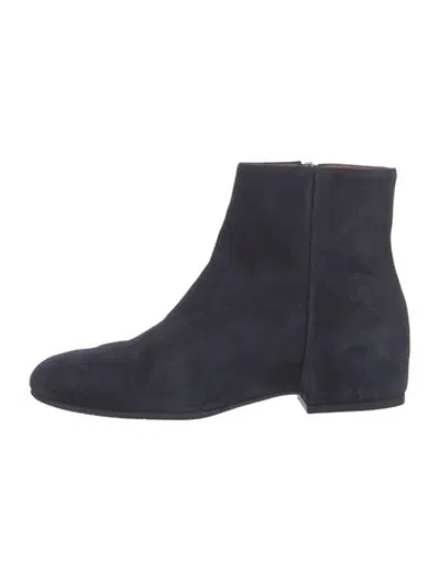 Pre-owned Aquatalia Suede Boots In Blue